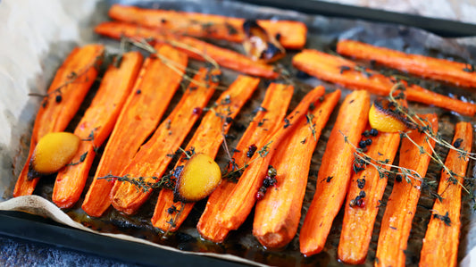 Garlic Olive Oil Roasted Carrots with Herbs